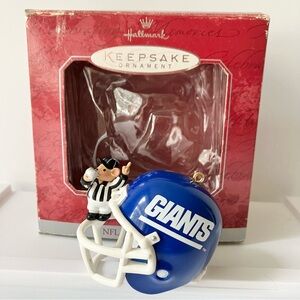 🎁5/$25 Vtg Hallmark New York Giants Football Helmet 1998 Christmas Ornament